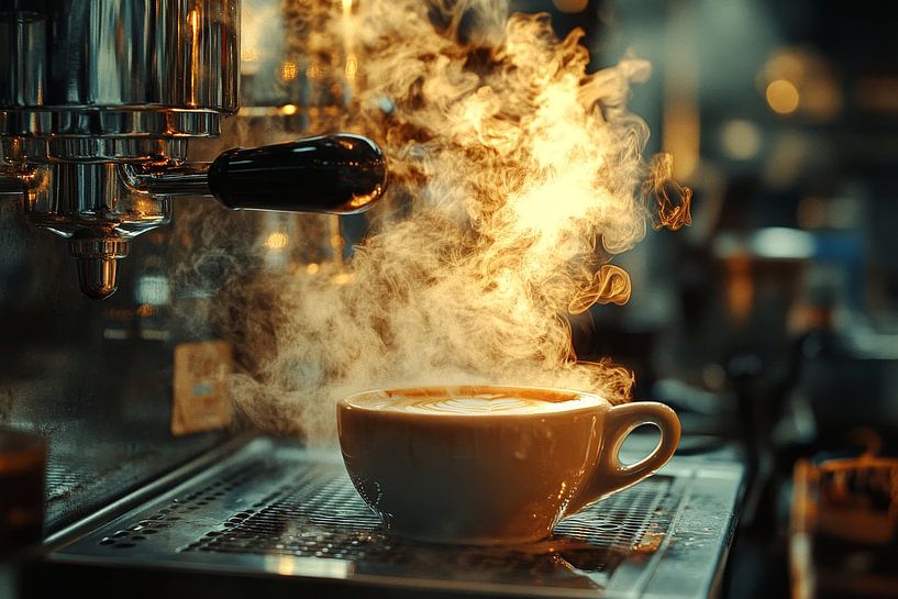 eine heiße Tasse Kaffee oder Cappuccino von Egon Zitter
