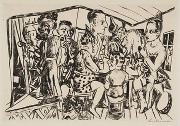 Max Beckmann - Behind the scenes (1921) by Peter Balan