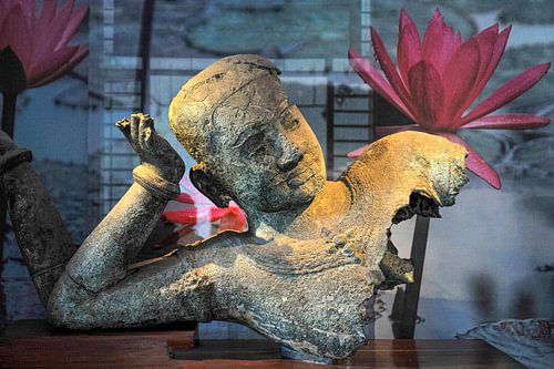 Liegender Vishnu aus Angkor Wat-Kambodscha