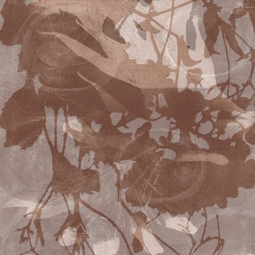 Minimalistisch abstract in neutrale kleuren van Dina Dankers