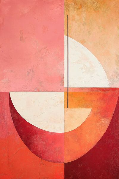 Orange meets Pink no.7 van Studio BB