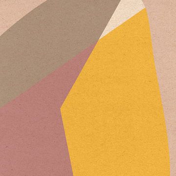 Modern retro. Abstracte en geometrische vormen nr. 19 van Dina Dankers