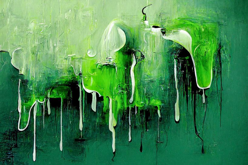 Abstract green by Bert Nijholt