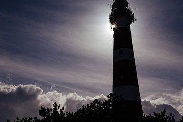 Silhouette Lighthouse Ameland by Nico van der Vorm