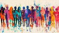 Bunte Menschen