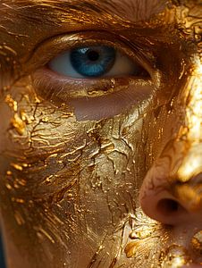 Goldenes Gesicht