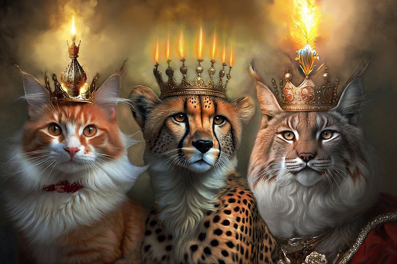 Chats royaux par Rob 't Hoen