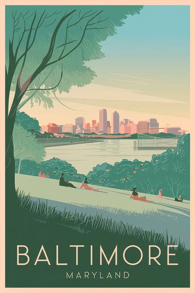 Baltimore, Maryland von Poster Art Shop