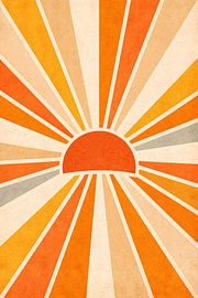 Retro Sunburst Minimalist by irgian firmansyah