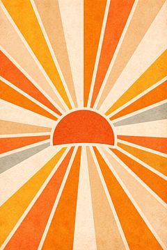 Retro Sunburst Minimalist by irgian firmansyah