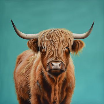 Hoogland koe van Andreas Magnusson