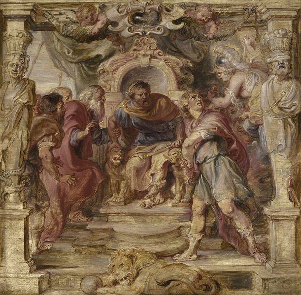 Achilles vertoornd op Agamemnon, Peter Paul Rubens van Meesterlijcke Meesters