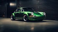 Grüner Porsche 911 E 2.0 1969