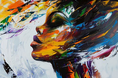 Digitaal abstract portret