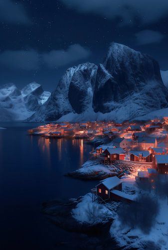 Lofoten in winter magic