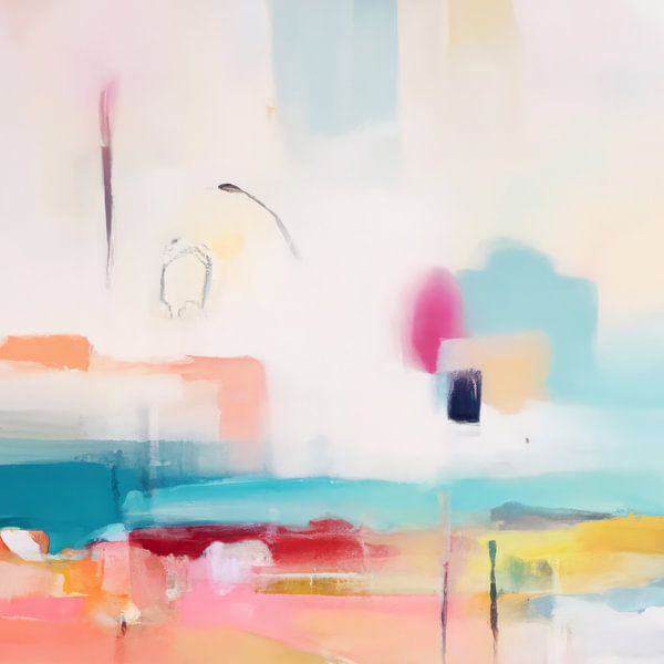 Modern abstract pastel spring by Studio Allee