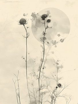 Botanischer Minimalismus, Wabi-Sabi von Carla Van Iersel