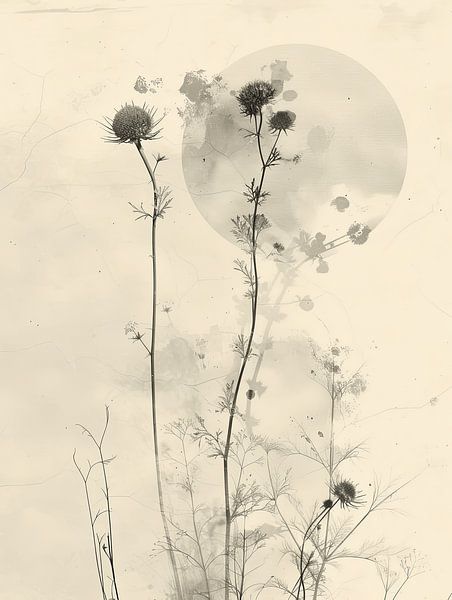 Botanischer Minimalismus, Wabi-Sabi von Carla Van Iersel