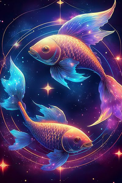 zodiac sign Pisces, sign of the zodiac by Jörg B. Schubert