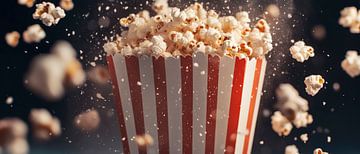 Popcorn explosion from the container - Tasty treat by Poster Art Shop
