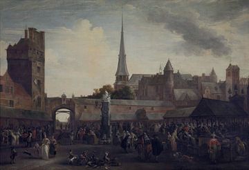 Hendrik van Minderhout, Fischmarkt in Antwerpen, 1695