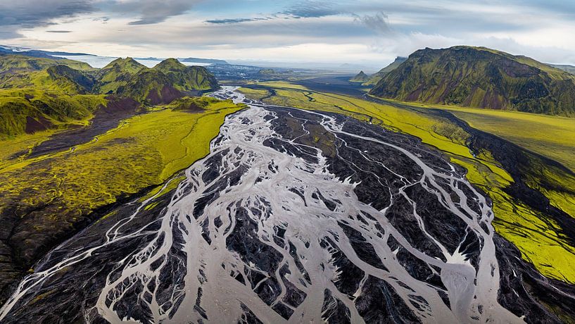 Rivierbedding bij Katla van Ab Wubben