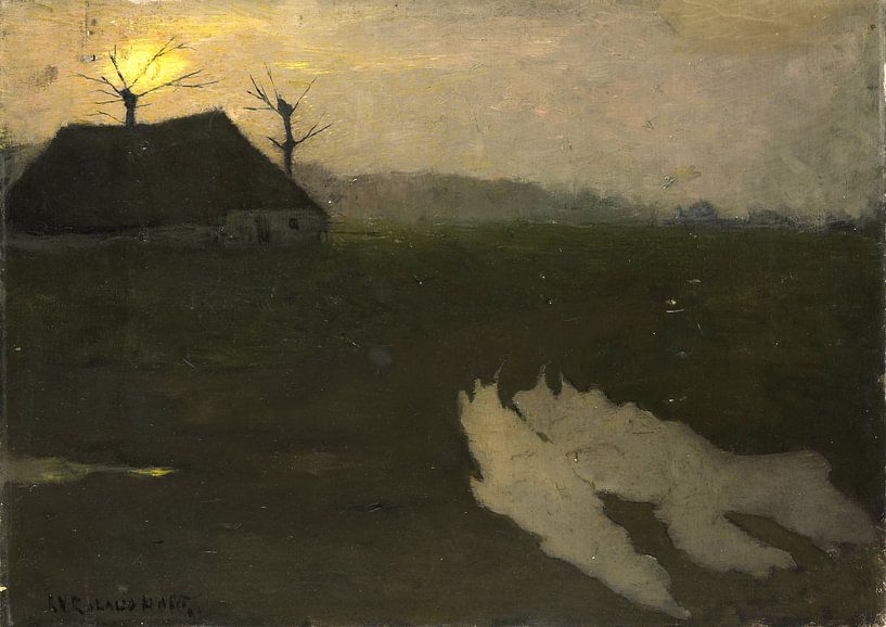 Landscape by moonlight, Richard Nicolaüs Roland Holst, 1891 by Marieke de Koning