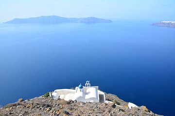 Blauwe zee - Griekenland van Bernard Dacier