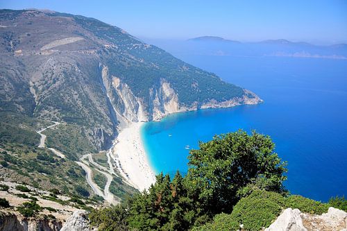 De weg naar Myrtos Beach