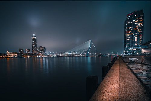 Skyline de Rotterdam la nuit ⭐️ sur Nathan Okkerse