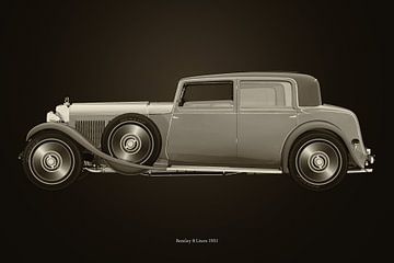 Bentley 8 liter uit 1931 B&W van Jan Keteleer