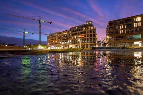 Utrecht Leidsche Rijn Centrum zonsondergang