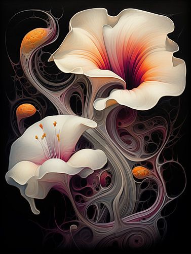 Fleurs abstraites