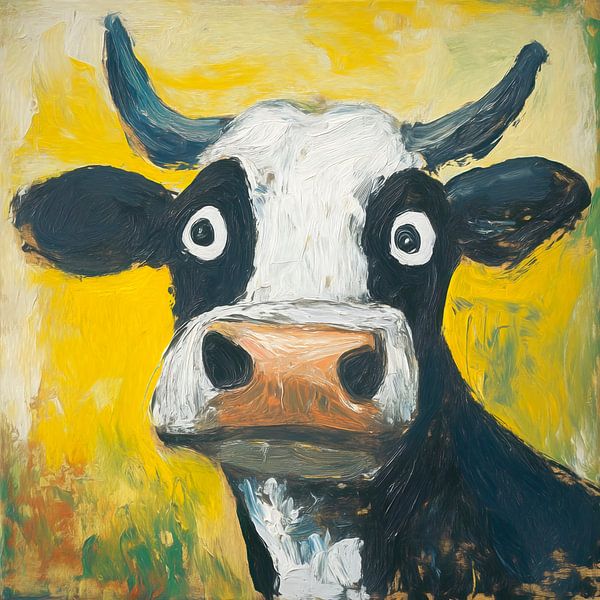 Curious cow by Jutta Maria Pusl