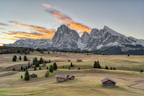 Herfst op de Seiser Alm van Michael Valjak