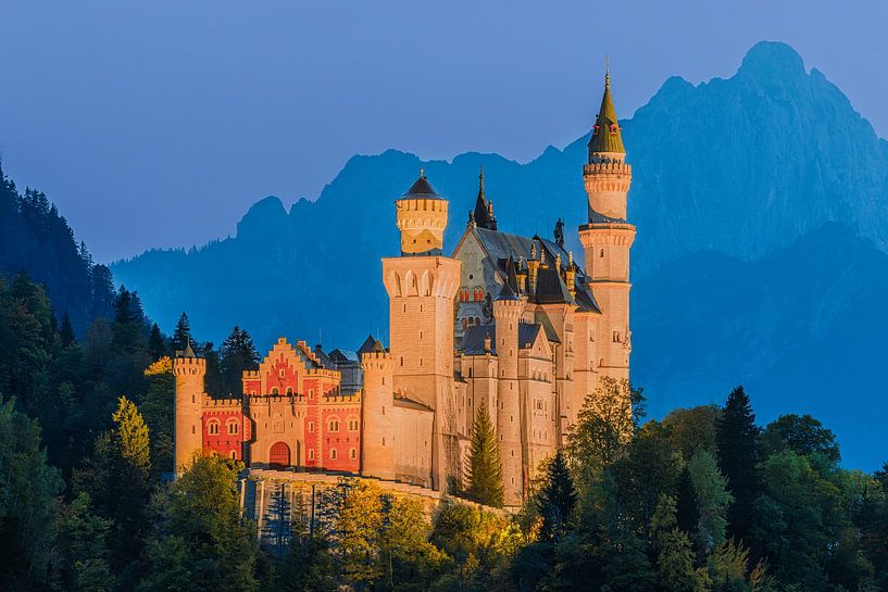 Abend im Schloss Neuschwanstein von Henk Meijer Photography