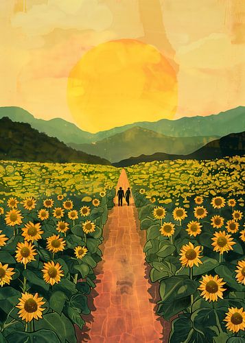 Sonnenblumen-Plantage