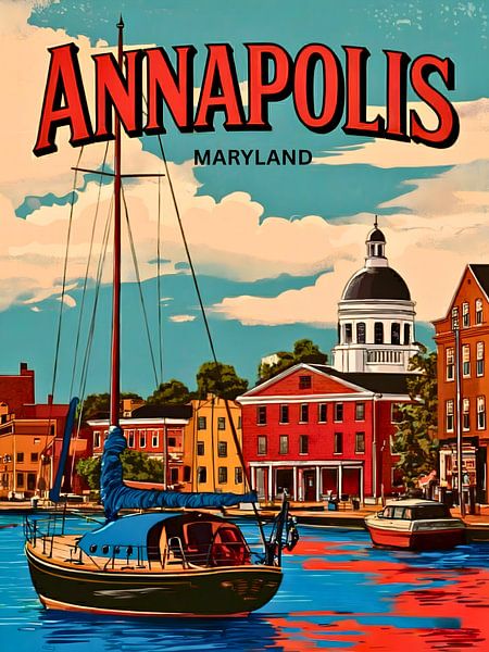 Bezaubernde Annapolis, Maryland Kunstdruck von Robert Swaine