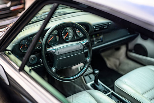 Porsche 911 sports car dashboard