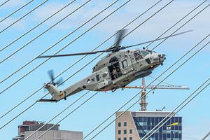 NH-90-Hubschrauber bei den Welthafentagen 2018.