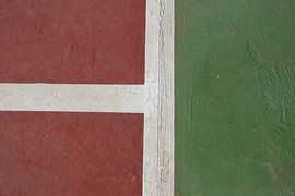 Old Tennis court striping.