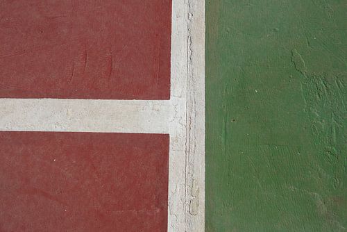 Old Tennis court striping.