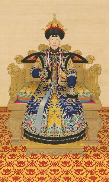 Chinese Art,Empress Xiaoshengxian i, China Empress by finemasterpiece