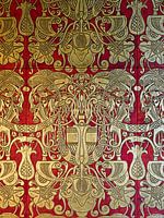 Art Nouveau lederen behang 1905 van Johann Heinrich Vogeler