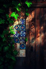 Détails artistiques de la porte sur Poster Art Shop