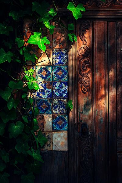 Kunstvolle Türdetails von Poster Art Shop