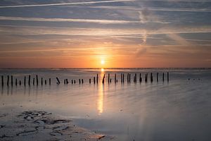 Zonsondergang aan zee van Angelique Boyer