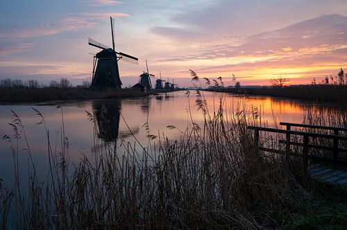 Kinderdijkse molens van Hans Goudriaan