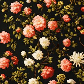 Vintage bloemenpatroon van Jonas Potthast