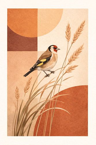 Scandi Goldfinch in Wheat